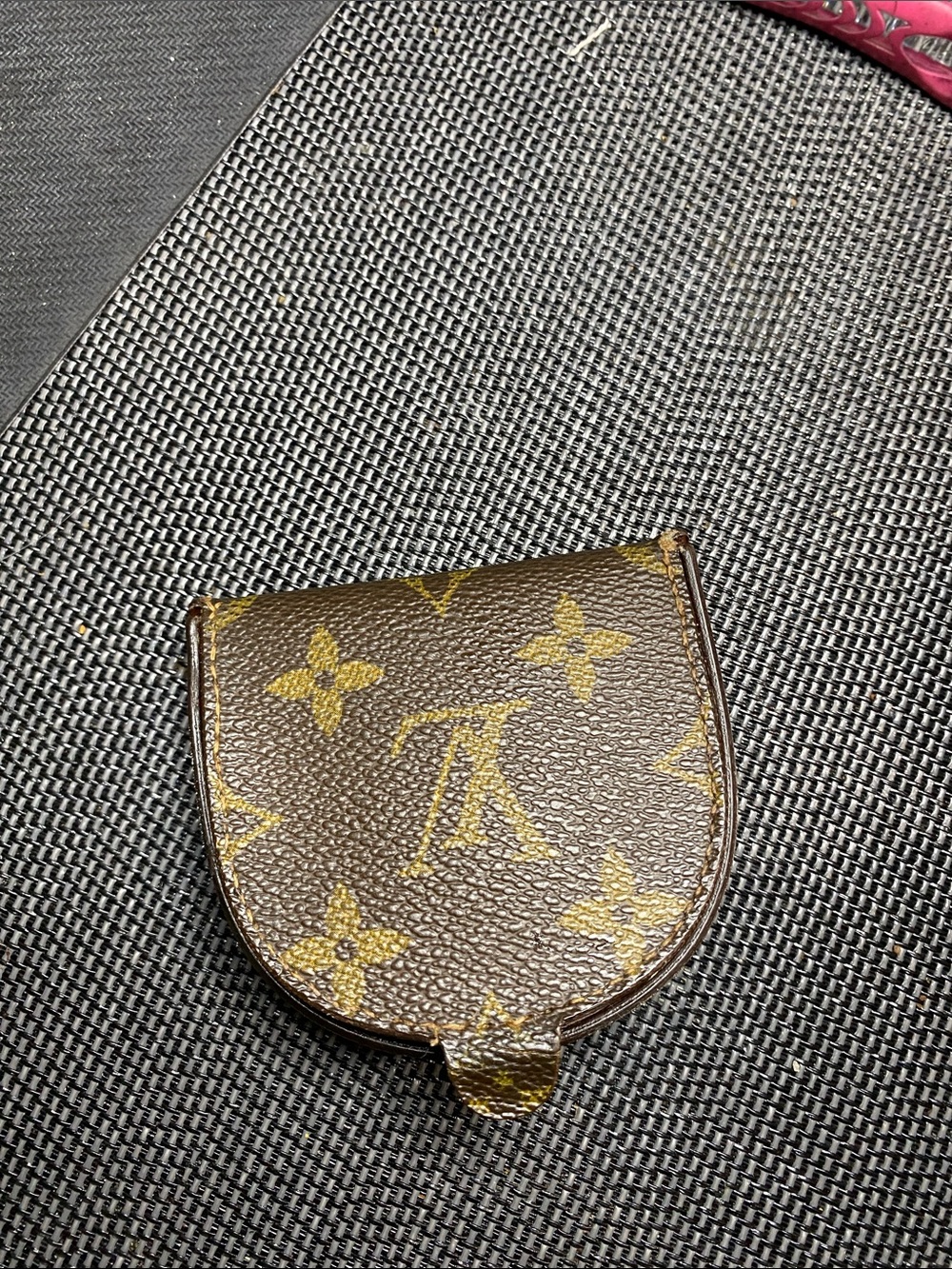 Louis Vuitton Brown and Gold Monogram Coin Case